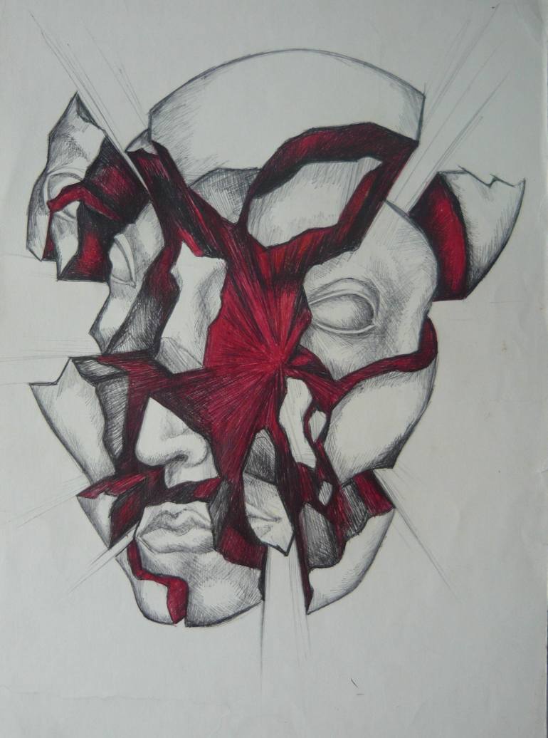 770x1036 Saatchi Art Broken Drawing By Marina Novikova