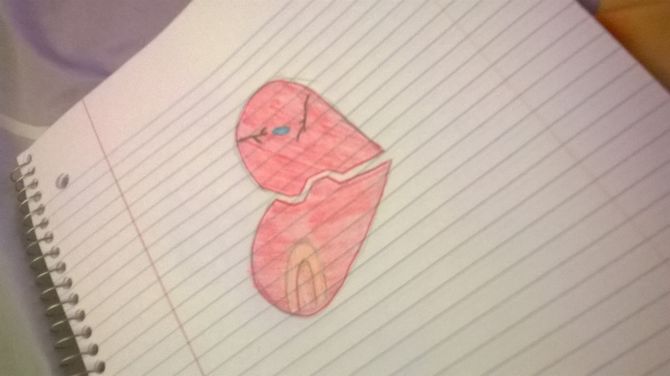 670x376 How To Draw A Broken Heart 9 Steps (With Pictures)