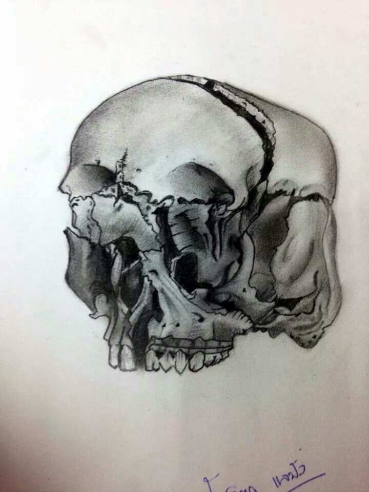 720x960 My Broken Skull Drawing. Art Life
