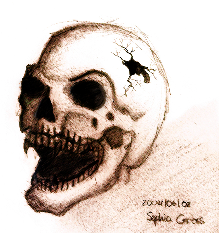 750x797 Vampire Skull By Soffl