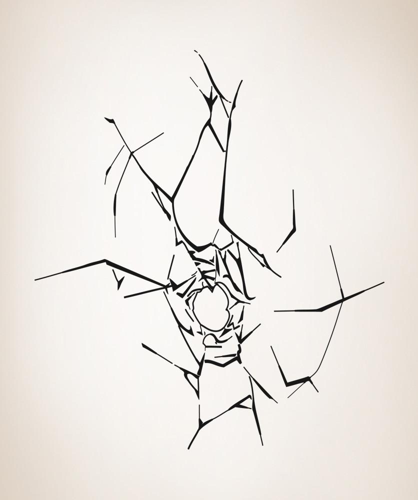 836x1000 Vinyl Wall Decal Sticker Broken Wall