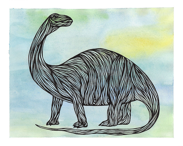 640x512 New Brontosaurus Illustrations Amp Prints Rosie De Lise