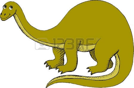 450x295 Vector Illustration Of Brontosaurus (Apatosaurus) Royalty Free