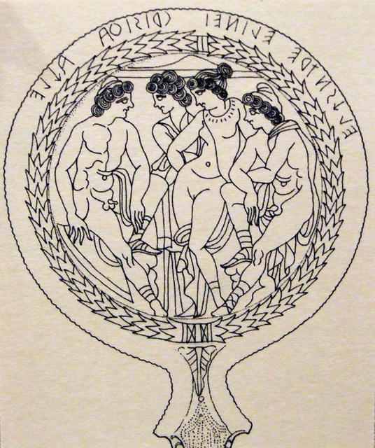 536x640 Ipernity Drawing Of An Etruscan Bronze Mirror With A Scene