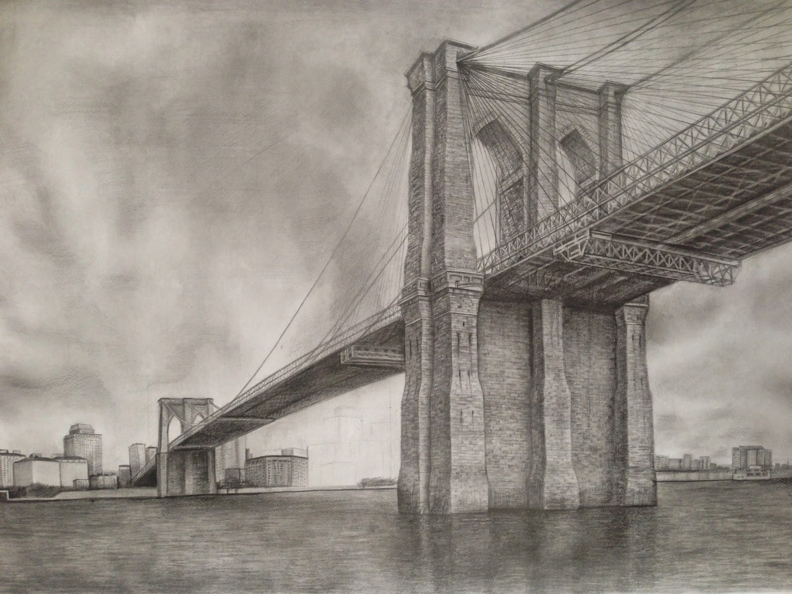 Brooklyn Bridge Drawing at GetDrawings | Free download