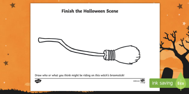 630x315 Broomstick Drawing Worksheet Activity Sheet
