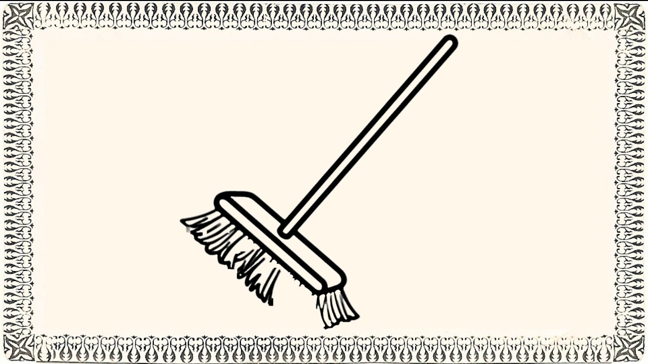 1280x720 How To Draw Broom