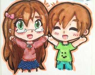 320x254 Drawing Of Me And My Brother ^^