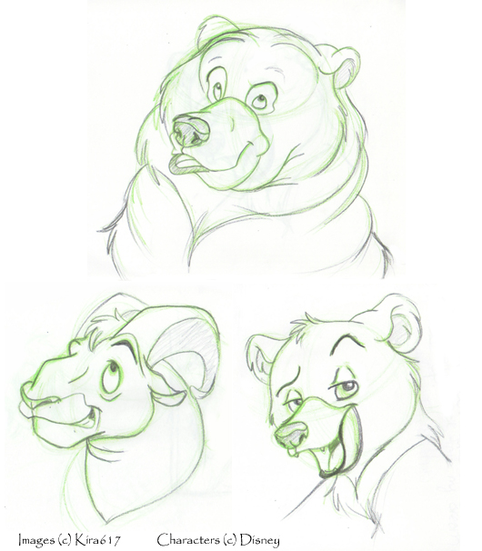 530x606 Brother Bear Char. Sketches By Kira617