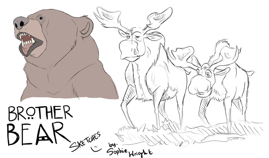 900x530 Brother Bear Sketches By Henva