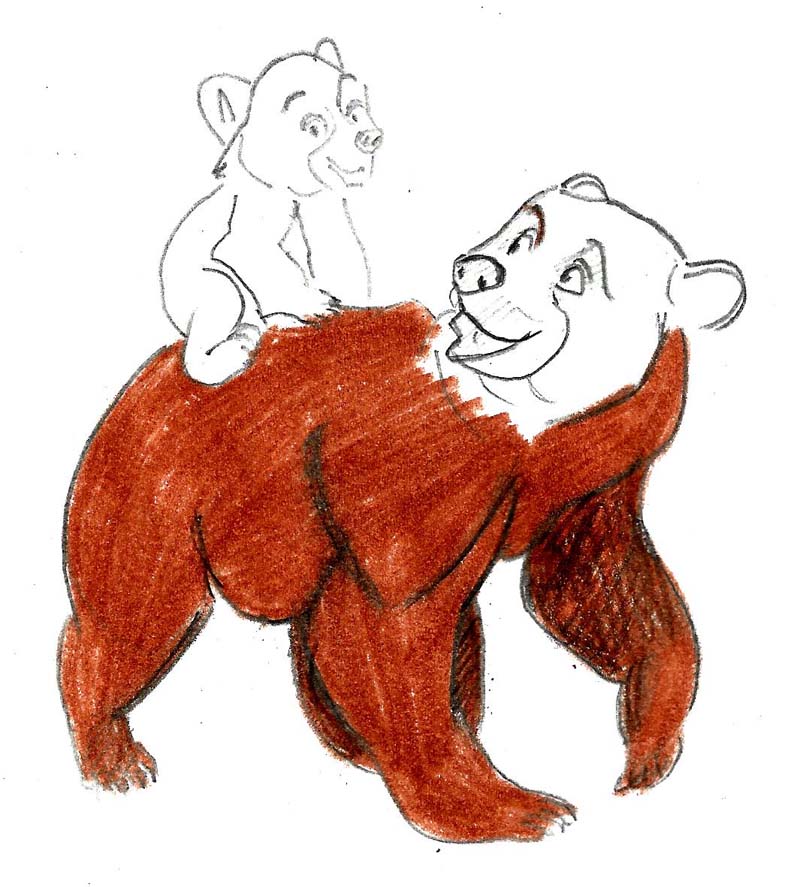 800x887 How To Draw Characters From Brother Bear 8 Steps (With Pictures)