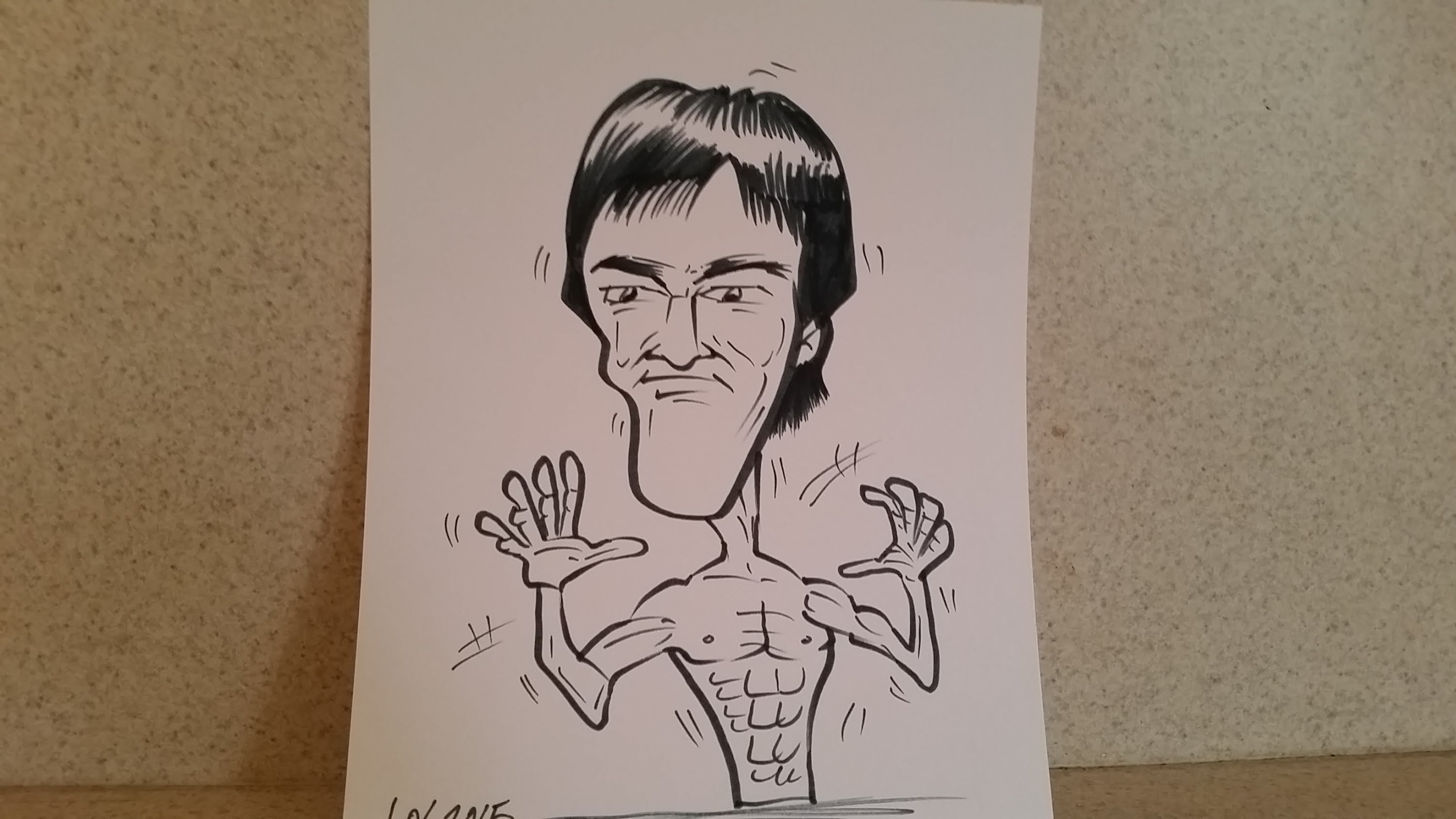 3000x1688 How To Draw Bruce Lee Caricature!!