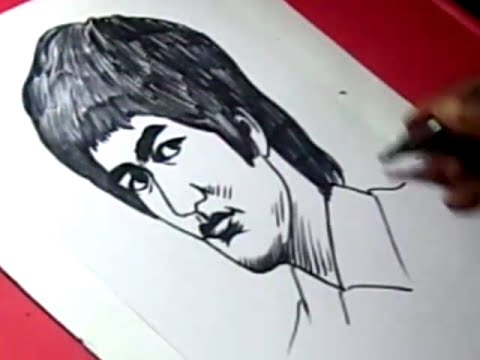 480x360 How To Draw Bruce Lee Drawing Step By Step For Kids