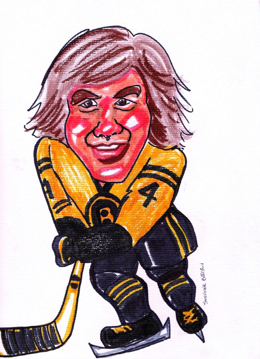 872x1200 Boston Bruins' Bobby Orr Caricature (Suzanne Berton)