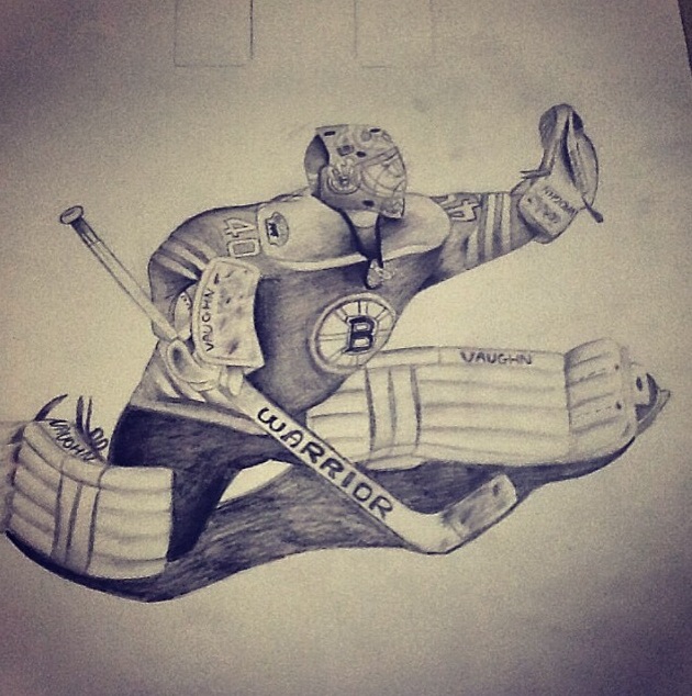 630x634 Tuukka Rask Boston Bruins Art Project Sketch By Xxxfleuryxxx