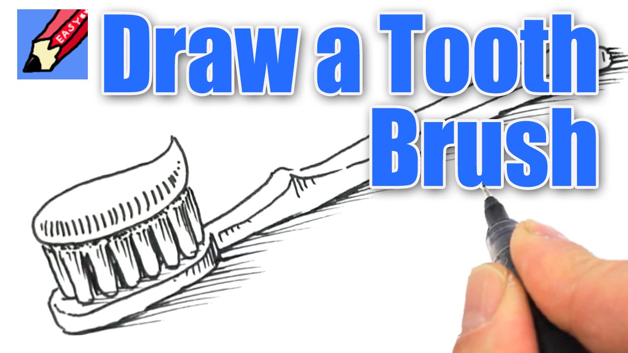 1280x720 How To Draw A Tooth Brush Real Easy