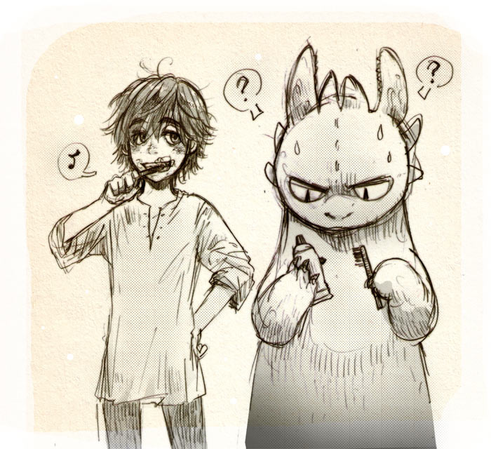 700x640 Brush Your Teeth, Toothless By Kadeart0