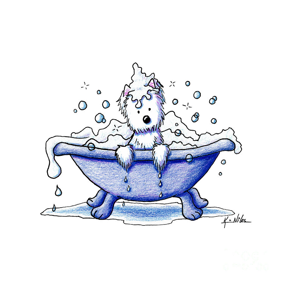 900x900 Muggles Bubble Bath Drawing By Kim Niles