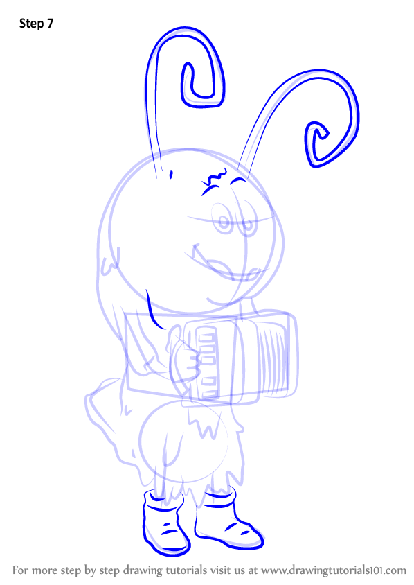 598x844 Learn How To Draw Pinkfoot From Bubble Guppies (Bubble Guppies