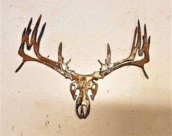 340x270 Metal Deer Skull Etsy