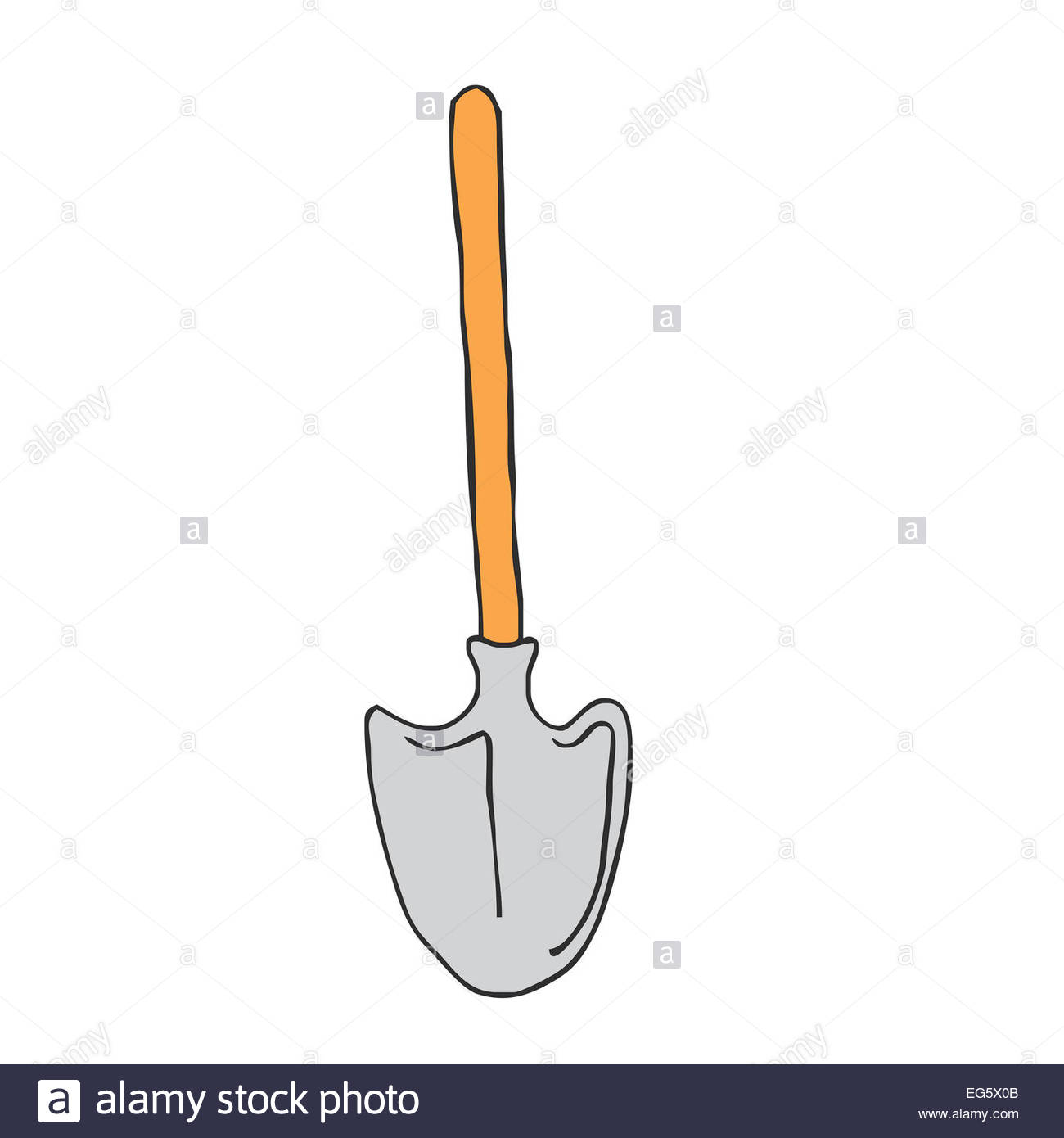 1300x1390 Cartoon Shovel Garden Spade Bucket Art Drawing Black Old Vector