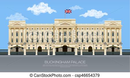 450x273 England Buckingham Palace With Cloud Mesh Gradient Object
