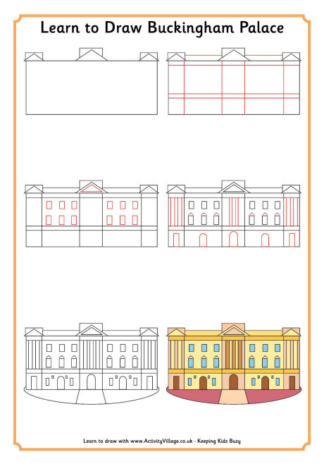 460x658 Learn To Draw Buckingham Palac