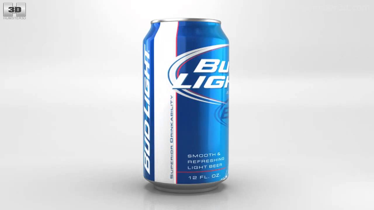 1280x720 Budlight Beer Can 330 Ml By 3d Model Store