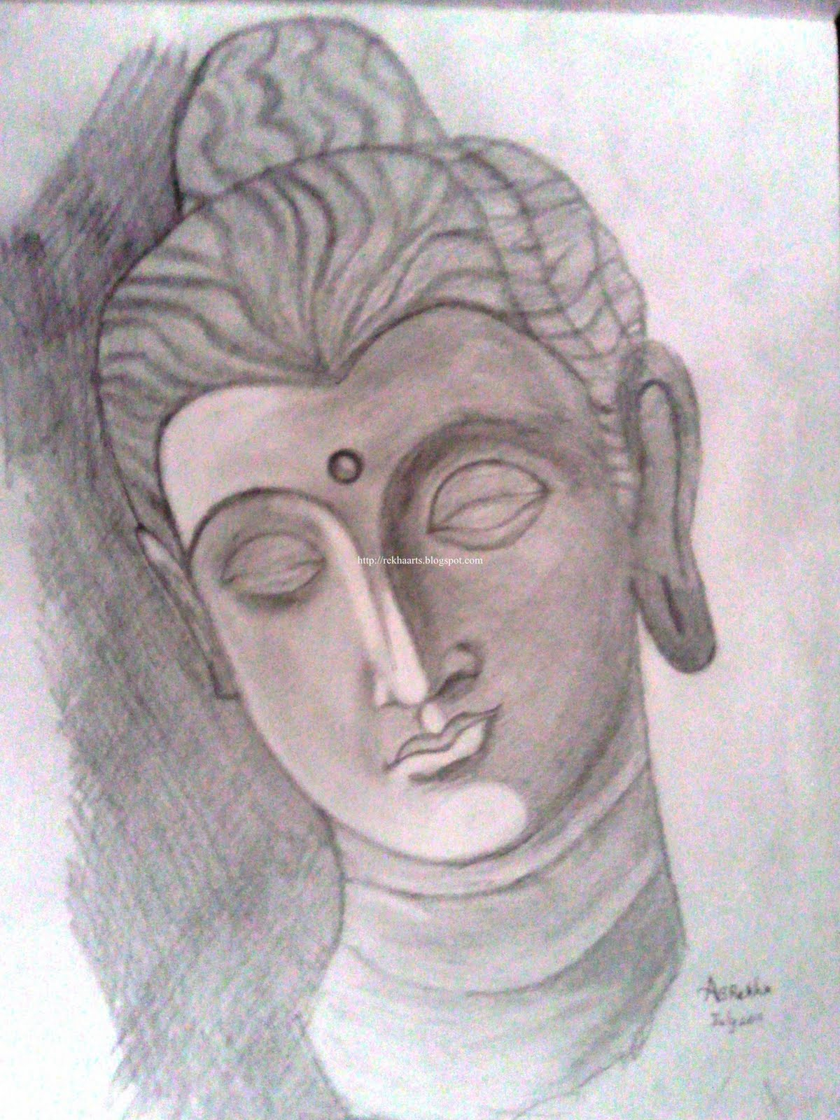 1200x1600 Pencil Sketches Of Buddha Varnaalaya Buddha