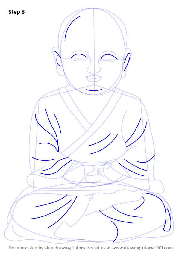 Buddha Drawing Step By Step at GetDrawings | Free download