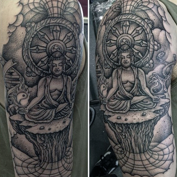 580x580 100 Buddhist Tattoos For Men