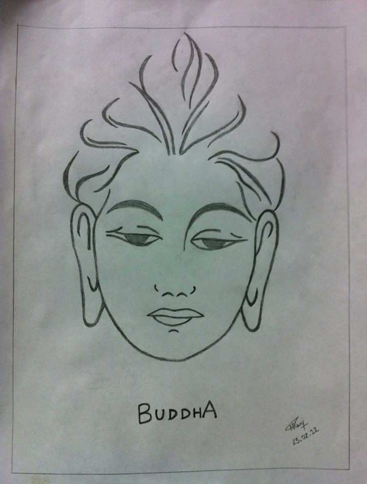 Buddha Easy Drawing at GetDrawings Free download