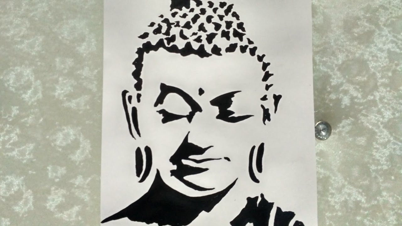 1280x720 Shrishti Arts How To Draw Lord Buddha Creative Art