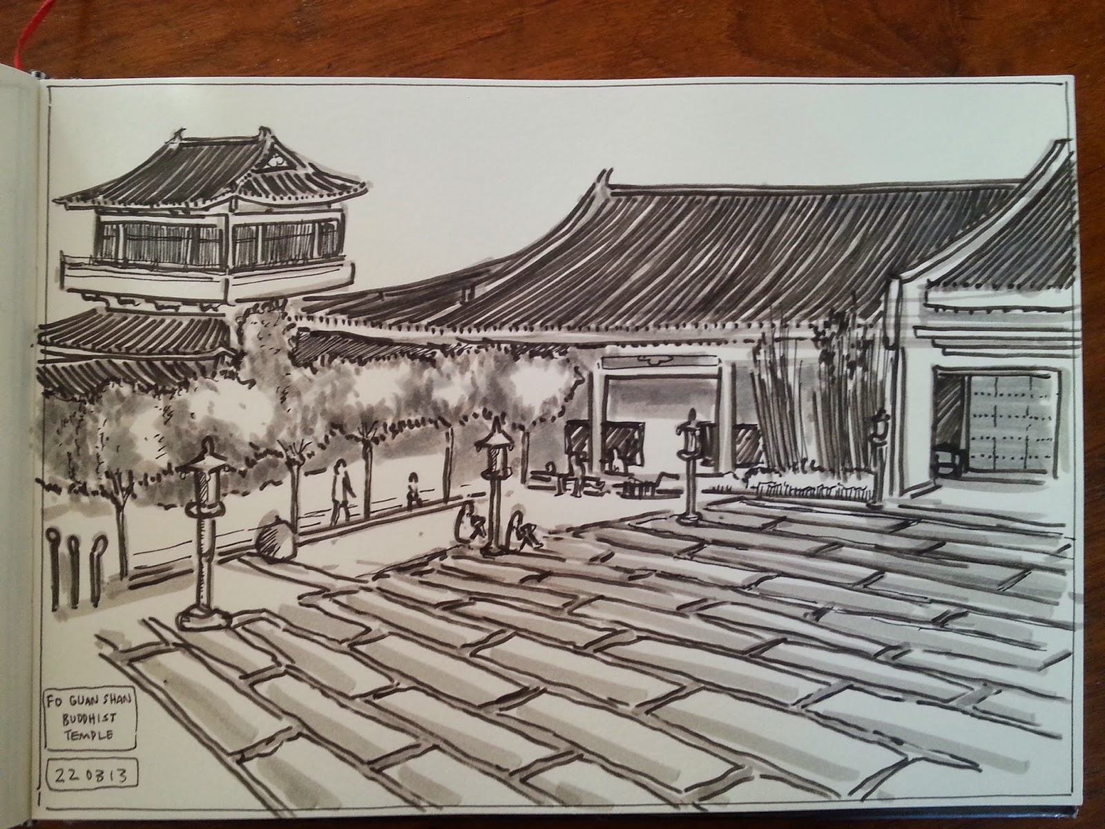 1600x1200 Urban Sketchers Aotearoa Fo Guang Shan Buddhist Temple