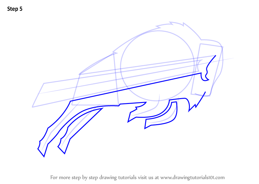 846x600 Learn How To Draw Buffalo Bills Logo (Nfl) Step By Step Drawing