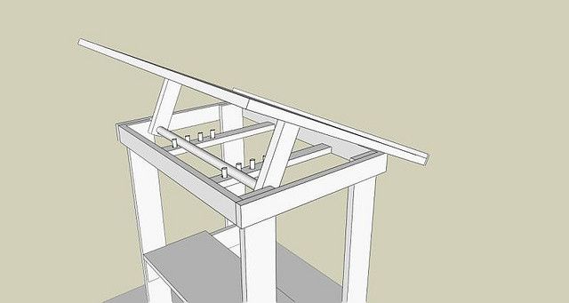 640x341 Build Your Own Drafting Table, Cheap! Woodworking, Desks And Art