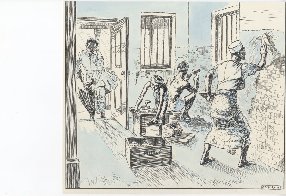 1190x818 D J Cafferata Early 20th Century Pen And Ink Drawing