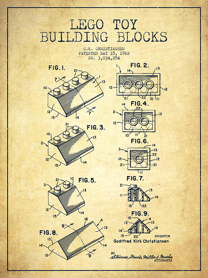675x900 Lego Toy Building Blocks Patent