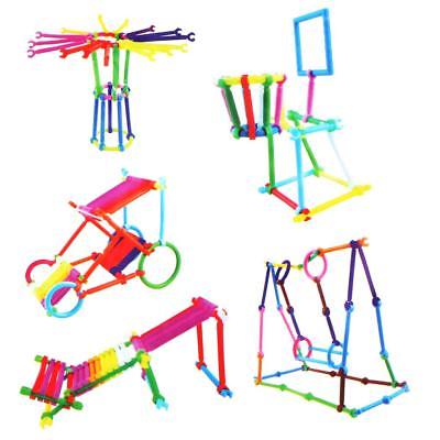 400x400 Puzzle Stick Building Blocks Drawing Board Kids Play Learn Toy Set