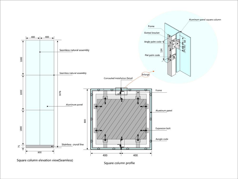 1000x756 Solid Aluminum Curtain Wall For List Building Construction