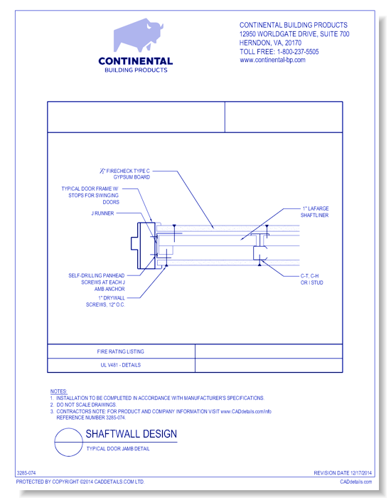 550x700 Continental Building Products