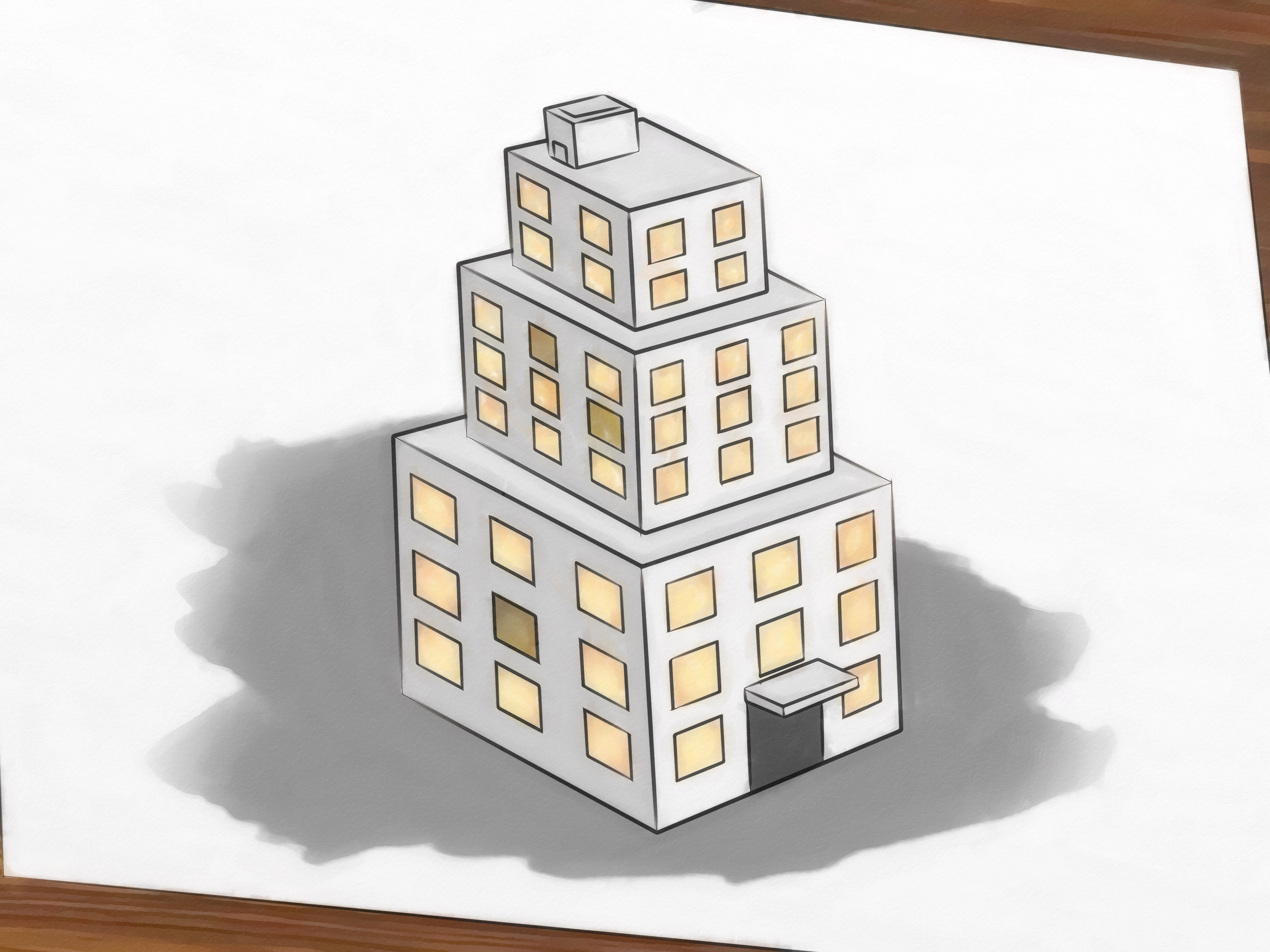 3200x2400 How To Draw Buildings 5 Steps (With Pictures)