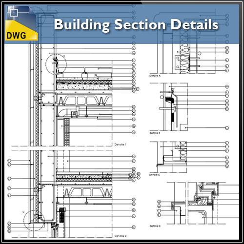 500x500 Building Section Detail Cad Design Free Cad Blocks,drawings