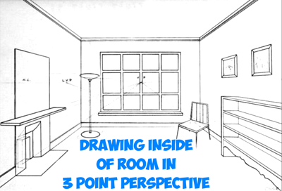 400x272 How To Draw The Inside Of A Room With 3 Point Perspective