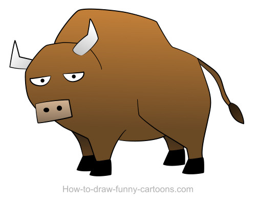 500x392 Bull Drawings (Sketching + Vector)