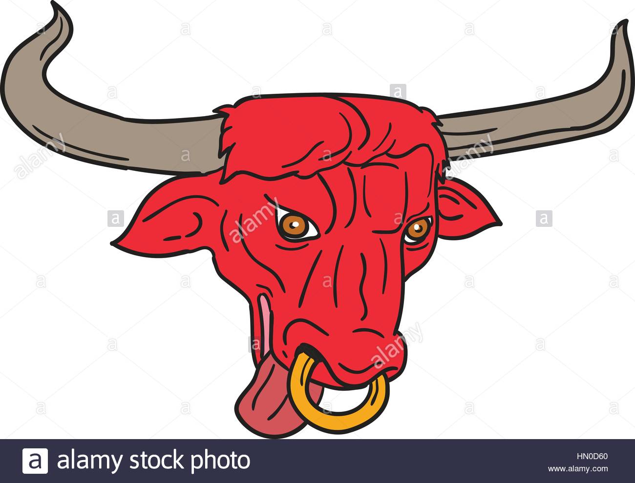 1300x990 Drawing Sketch Style Illustration Of A Texas Longhorn Red Bull