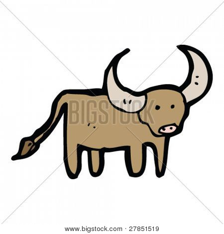 450x470 Horned Bull Drawing Vector Amp Photo Bigstock