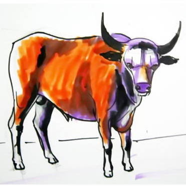 371x371 How To Draw A Bull