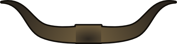 600x149 Bull Horns Clip Art