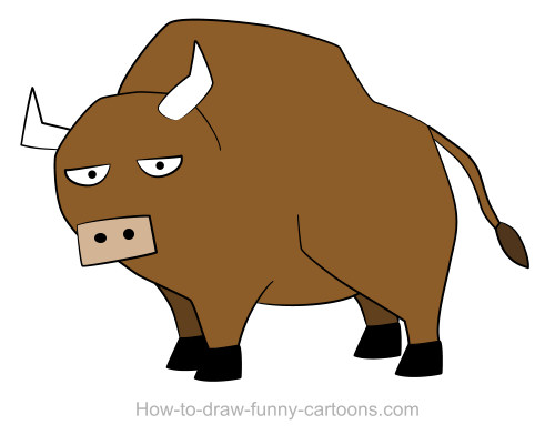 500x392 Bull Drawings (Sketching + Vector)